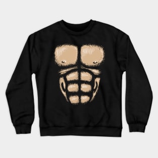 Gorilla Chest Brown Crewneck Sweatshirt